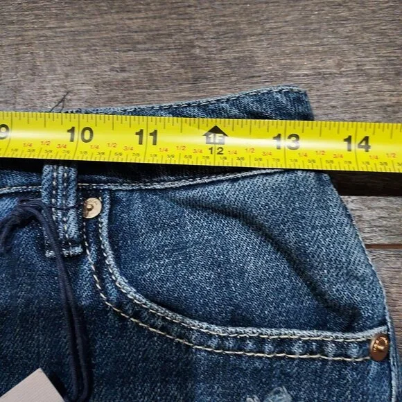 Jeans Habitual Capri Distressed Boyfriend Size 25 Beachcore Summertime 100Cotton - Picture 12 of 13